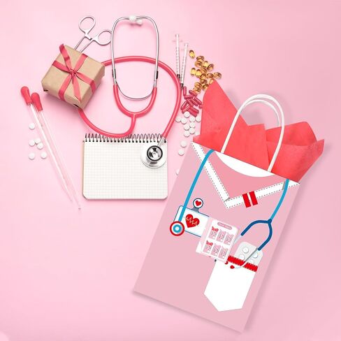 حقائب هدايا ممرضة Nezyo 30 PCS مع 30 أوراق الأنسجة المغلفة الممرضات التقدير أسبوع الهدايا الأنيقة هدايا الممرضة in Kuwait