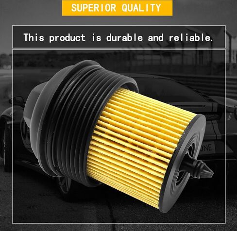 Engine Oil Filter and Cap Assembly Replaces 12605565 PF458G Compatible with Pontiac G5 G6 Grand Am Pursuit Solstice Sunfire,Compatible with Polaris Slingshot in Saudi Arabia