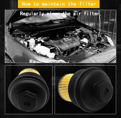 Engine Oil Filter and Cap Assembly Replaces 12605565 PF458G Compatible with Pontiac G5 G6 Grand Am Pursuit Solstice Sunfire,Compatible with Polaris Slingshot in Saudi Arabia