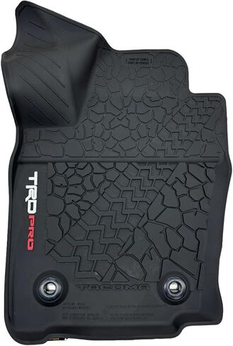 Toyota TRD PRO All-Weather Floor Liners, 4-Piece Set for 2024+ Tacoma, Black in Saudi Arabia
