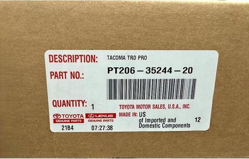 Toyota TRD PRO All-Weather Floor Liners, 4-Piece Set for 2024+ Tacoma, Black in Saudi Arabia