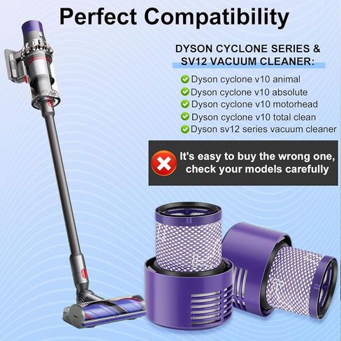 3 حزمة مرشحات الفراغ بديل لـ Dyson V11 Torque Drive V11 V11 Complete V11 V15 Detect V15s Detect Supmarine ، مرشحات استبدال Dyson ، مقارنة مع الجزء 970013-02 in Kuwait