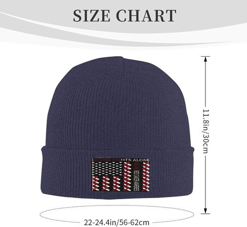 AME Flag Fight Head and Neck Cancer Awareness Beanie Hat Adult Comfy Casual Warm Knit Men Women7 Navy Blue in Saudi Arabia