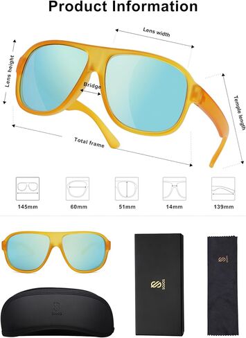 SOJOS Trendy Floating Polarized Aviator Sports Sunglasses for Women Men,Retro Shades for Fishing Surfing Boating SJ2336 in Kuwait