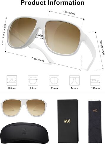 SOJOS Trendy Floating Polarized Aviator Sports Sunglasses for Women Men,Retro Shades for Fishing Surfing Boating SJ2336 in Kuwait