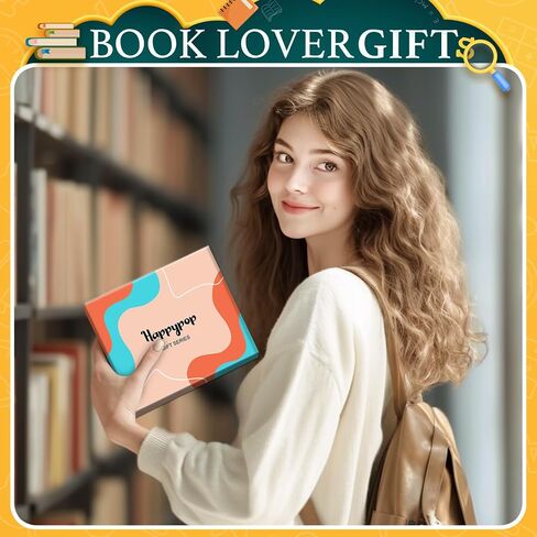 HAPPYPOP Fun Socks for Teen Girls, Book Lover Gifts for Women, Book Reading Gifts for Book Lovers Readers, Book Socks Stocking Stuffers in Saudi Arabia