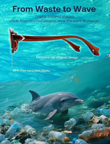 SOJOS Ocean Collection Polarized Retro Oval Small Sunglasses Womens Recycled Plastic Frame Eco-Friendly UV400, Echo in Saudi Arabia