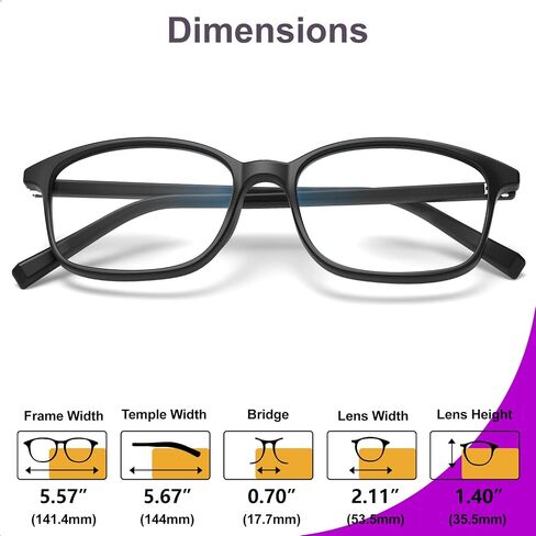 VISOONE Anti-Fog Lightweight Progressive Multifocal Reading Glasses TR90 with Blue Light Blocking Trendy Women Men Haruka in Saudi Arabia