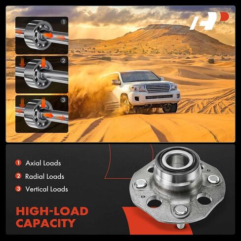A-Premium الخلفي محمل وتجميع المحور مع 4 lug متوافق مع هوندا أكورد 1990-1997 in Saudi Arabia