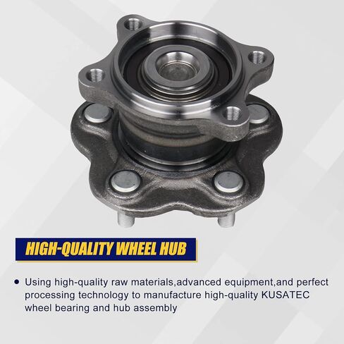 KUSATEC 512201 2PCS Rear Wheel Bearing and Hub Assembly Compatible with Nissan Altima 4 Wheel 2002-2006, Nissan Quest 2004-2009, Nissan Maxima 2004-2008,5 Lug w/ABS in Saudi Arabia