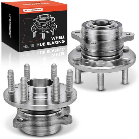 A-Premium 2 x Front Wheel Bearing and Hub Assembly with 6-Lug Compatible with Chevrolet Colorado 2015-2022 & GMC Canyon 2015-2022, 4WD Only in Saudi Arabia