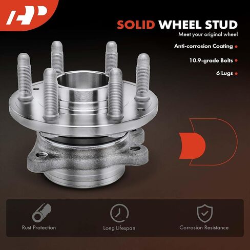 A-Premium 2 x Front Wheel Bearing and Hub Assembly with 6-Lug Compatible with Chevrolet Colorado 2015-2022 & GMC Canyon 2015-2022, 4WD Only in Saudi Arabia