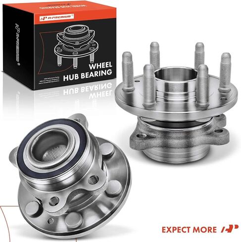 A-Premium 2 x Front Wheel Bearing and Hub Assembly with 6-Lug Compatible with Chevrolet Colorado 2015-2022 & GMC Canyon 2015-2022, 4WD Only in Saudi Arabia