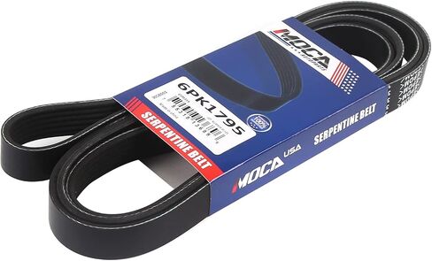 MOCA 6PK1795 حزام EPDM Serpentine Fits لسوزوكي 2010-2013 Kizashi 2.4L 2388CC 146CU. في. L4 غاز DOHC بشكل طبيعي (محرك التبعية) ، 2013 Kizashi 2.4L 2393CC L4 غاز DOHC بشكل طبيعي in Saudi Arabia