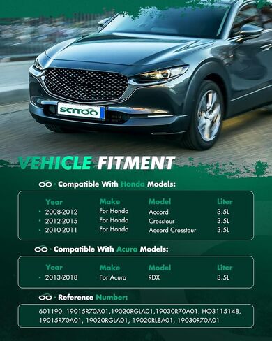 مجموعة مروحة تبريد محرك Scitoo متوافقة مع Acura لـ R-D-X 2013-2018 ؛ لهوندا لـ A-Ccord 2008-2012 ؛ لـ A-Ccord C-Rosstour 2010-2011 ؛ لـ C-Rosstour 2012-2015 ؛ 3.5L ؛ استبدال 601190 in Saudi Arabia