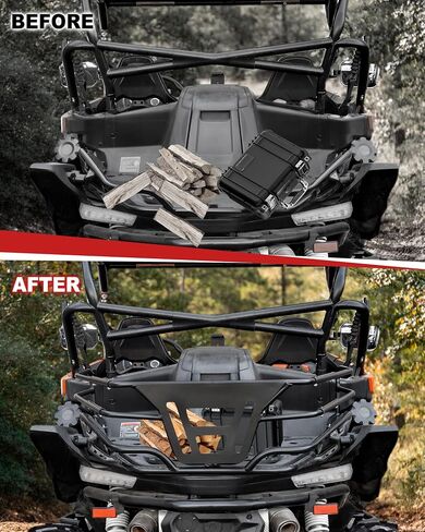 Cargo Rack for ZForce 950, Heavy Duty Steel Conbined Rear Bed Enclosure Tailgate Extender Storage Rack Cargo Anchor Points for CFMOTO ZForce 950 HO EX Sport 2020-2024 Accessories in Saudi Arabia