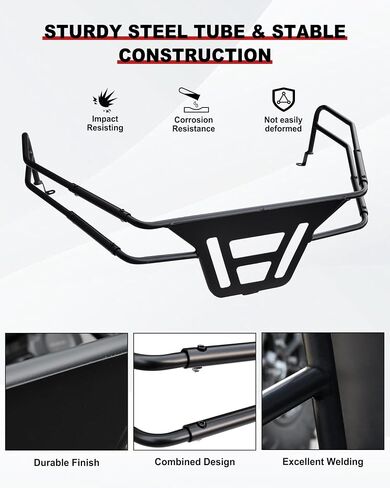 Cargo Rack for ZForce 950, Heavy Duty Steel Conbined Rear Bed Enclosure Tailgate Extender Storage Rack Cargo Anchor Points for CFMOTO ZForce 950 HO EX Sport 2020-2024 Accessories in Saudi Arabia