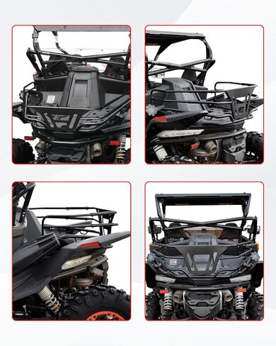 Cargo Rack for ZForce 950, Heavy Duty Steel Conbined Rear Bed Enclosure Tailgate Extender Storage Rack Cargo Anchor Points for CFMOTO ZForce 950 HO EX Sport 2020-2024 Accessories in Saudi Arabia