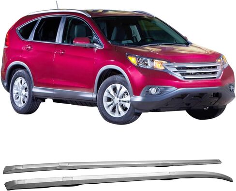 IKON MOTORSPORTS Roof Rack Cross Bars Compatible With 2012-2016 HONDA CRV, Factory Style ABS Plastic Silver Roof Top Bar Luggage Carrier in Saudi Arabia