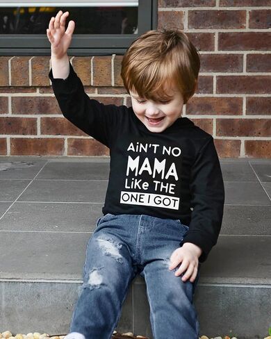 YALLET Toddler Baby Boy Clothes, Long Sleeve Letter Hoodies Top+Ripped Denim Pants 2pcs Fall Winter Outfit Sets in Kuwait