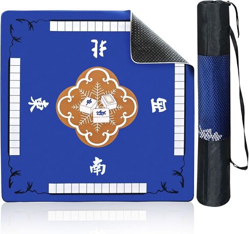31.5'' Mahjong mat for Table, Mah Jong Table Cover with Storage Bag, Anti Slip and Noise Reduction, Poker, Card, Board & Tile Games Mat in Kuwait