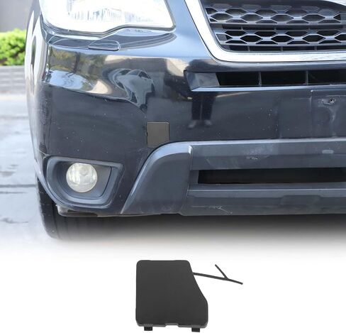Rear Bumper Tow Hook Cover Replacement Compatible with Subaru Forester 2013-2018, Car Trailer Hook Cover Towing Eye Cap Weatherproof Protection Replacement Kit in Saudi Arabia