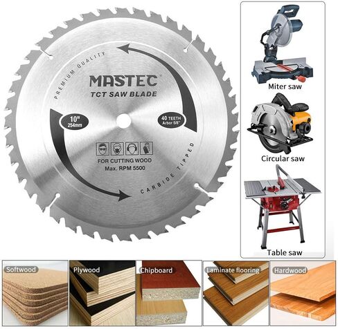 8 Inch 64 Tooth Circular Saw Blade Anti Kickback Tooth for Wood Cutting with 5/8-Inch Arbor in Saudi Arabia