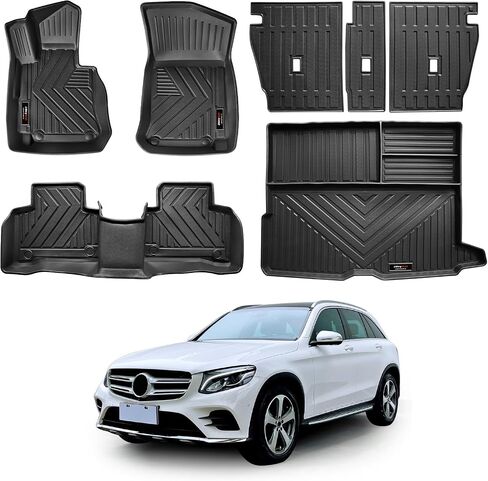 Floor Mats Cargo Liner and Backrest Mat for 2020-2025 Mercedes Benz GLE Accessories All Weather TPE Rubber Protector Mat (Not for Coupe or 7 Seat) in Saudi Arabia