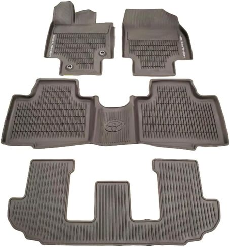 Genuine Toyota Highlander Rubber All Weather Floor Liners/Mats 3 Row 7-8 Passenger PT908-48200-20 in Saudi Arabia