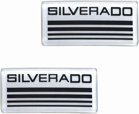 2x CAB Emblem Padge Side Roof Laugh Plate متوافق مع Chevy Silverado 88-98 90 91 Suburban Tahoe (White) in Saudi Arabia