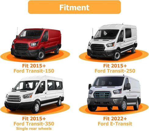 Weisen Custom 4-do-pin trailer تسخير الأسلاك قطر الأسلاك تسخير الأسلاك متوافق مع Ford Transit-150 250 350 2015-2024 ، FIT E-Transit 2022-2024 (باستثناء العجلات الخلفية المزدوجة) in Kuwait