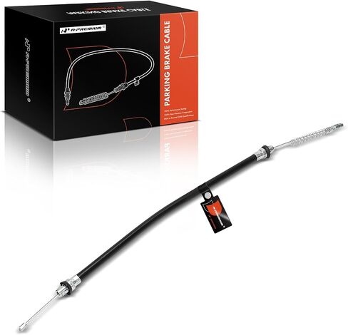 A-Premium Rear Driver and Passenger Side Parking Brake Cable Assembly Compatible with Chevrolet, Buick, Oldsmobile and Pontiac Models: Cavalier 1995-2002, Skylark, Achieva, Grand Am, Sunfire, 2-PC Set in Saudi Arabia