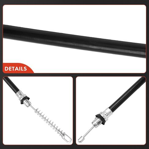 A-Premium Rear Driver and Passenger Side Parking Brake Cable Assembly Compatible with Chevrolet, Buick, Oldsmobile and Pontiac Models: Cavalier 1995-2002, Skylark, Achieva, Grand Am, Sunfire, 2-PC Set in Saudi Arabia