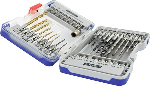 20 Pieces Drilling Mixed Set with Included Case for Applications in Wood, Metal, Masonry, Tile and Ceram in Saudi Arabia