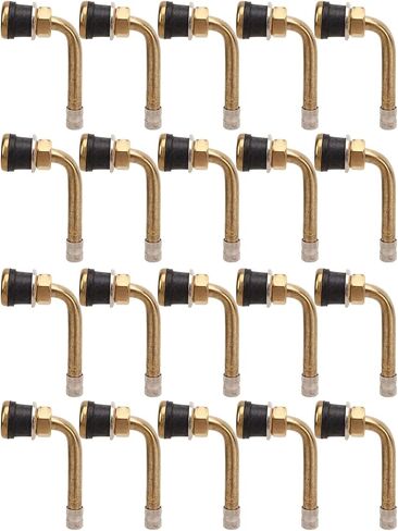 20pcs صمام الإطارات ، TR570C صمام الإطارات النحاسي المقاوم للخدش ، محول تمديد الجذعية لمركبة الشاحنة RV الترفيهية in Saudi Arabia