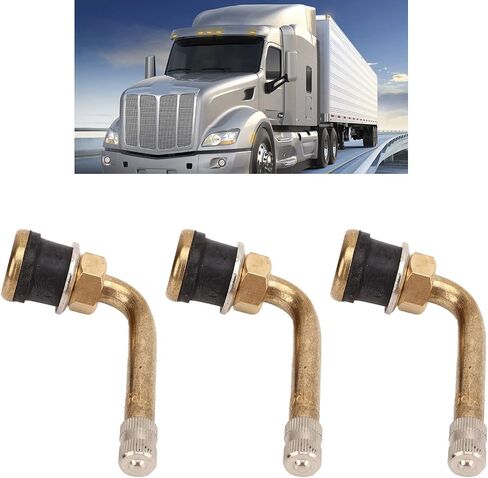 20pcs صمام الإطارات ، TR570C صمام الإطارات النحاسي المقاوم للخدش ، محول تمديد الجذعية لمركبة الشاحنة RV الترفيهية in Saudi Arabia