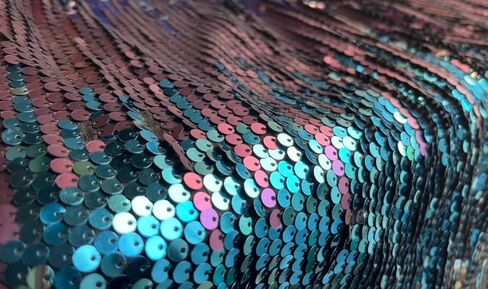RED DOT BOUTIQUE 847 - Long Sleeves Multi Color Sequin Bodycon Party Short Dress in Saudi Arabia
