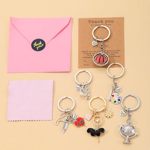 Teacher Appreciation Keychain Gifts Graduation Back To School Gifts from Student Thank You for Helping Me Grow Keychain in Saudi Arabia