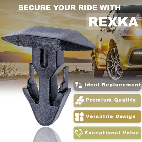 Rexka 40 pcs Rear Hood Cowl Weatherstrip Retainer Clip for Honda Acura 91515-SR3-000 Civic CR-V Del Sol Integra in Saudi Arabia