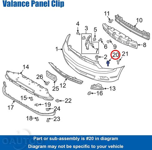 OAUTOO 25pcs 10mm Hole Front Bumper Cover Push-Type Retainer Clip for Ford W709984-S300 Fits Mustang Flex Taurus Police Interceptor Sedan Lincoln MKS MKT 2009-2019, GM 11588988 in Saudi Arabia