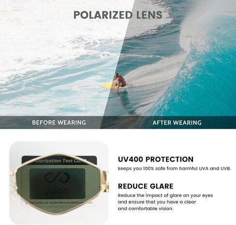 JiSoo Polarized Womens Sunglasses Hexagon Gold Sunglasses Women 90s Sun Glasses Vintage Shades for Rave in Kuwait