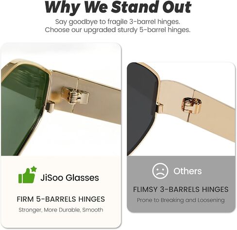 JiSoo Polarized Womens Sunglasses Hexagon Gold Sunglasses Women 90s Sun Glasses Vintage Shades for Rave in Kuwait