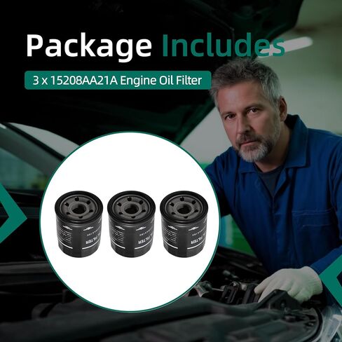 15208AA21A مرشح زيت المحرك يناسب Outback for Legacy for Impreza for Forester 2011-2025 ، استبدل OE# 803916010 15208AA160 (حزمة واحدة) in Saudi Arabia