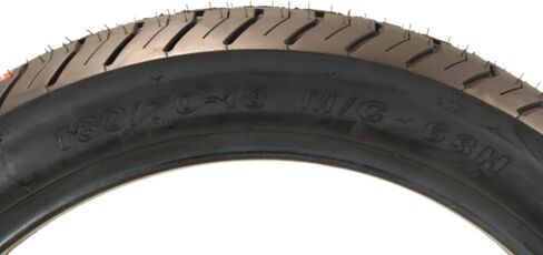 Kenda Kruz K673 130/70-18 63H دراجة نارية شارع الإطارات الأمامية-H من التصنيف H ، طراد في جميع الأحوال الجوية مع تصميم فقي عميق من أجل الجر المحسن وسعة الحمل العالية ، (130-70-18 63H) مع Kenda Keychain in Kuwait