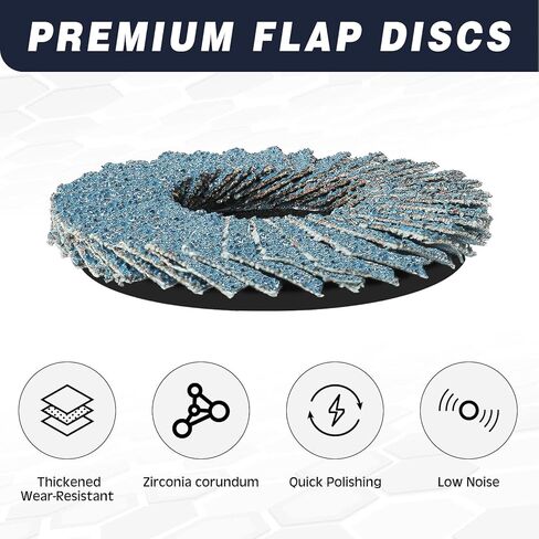 75Pcs 2 Inch Quick Change Sanding Discs Hardened Material Die Grinder Abrasive Set with 1/4" Roll Lock Holder Power Drill Accessories for Metal Wood Grinding Deburring Rust & Paint Removal in Kuwait