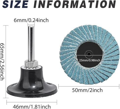 75Pcs 2 Inch Quick Change Sanding Discs Hardened Material Die Grinder Abrasive Set with 1/4" Roll Lock Holder Power Drill Accessories for Metal Wood Grinding Deburring Rust & Paint Removal in Kuwait