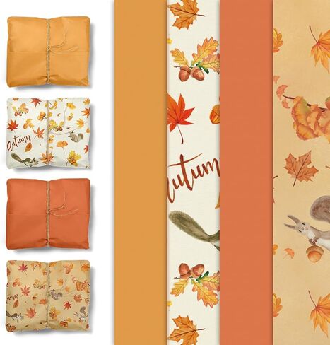 NICROHOME EUR Little Cutie Baby Shower Decorations Tissue Paper, 24 Sheets Orange Green Citrus print Gift Tissue Wrapping Paper for Birthday Party, Summer Party, Fruit Party Craft Wrapping in Saudi Arabia