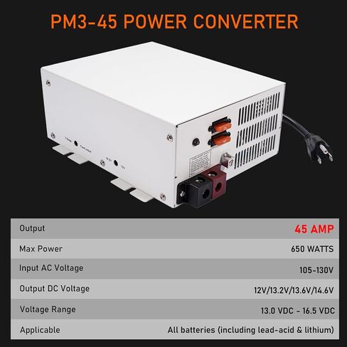 WF-9855 55 AMP RV Converter Converter 110V AC to 12V DC Camper Converter in Kuwait