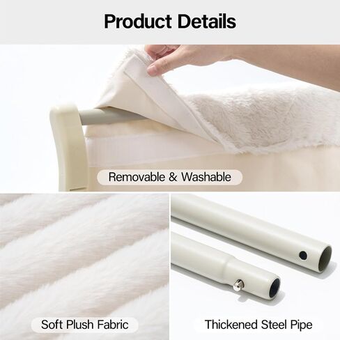 Mewoofun Cat Window عتبة العتبة للقطط الداخلية ، خطوة واحدة من خطوة انزلاق فتحة فتحة القطط أرجوحة مع أغطية قابلة للإزالة ، سرير القط للنوافذ والسرير (الأخضر ، كبير) in Kuwait