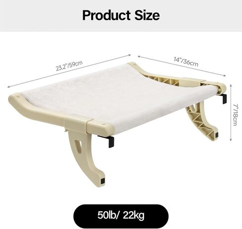 Mewoofun Cat Window عتبة العتبة للقطط الداخلية ، خطوة واحدة من خطوة انزلاق فتحة فتحة القطط أرجوحة مع أغطية قابلة للإزالة ، سرير القط للنوافذ والسرير (الأخضر ، كبير) in Kuwait